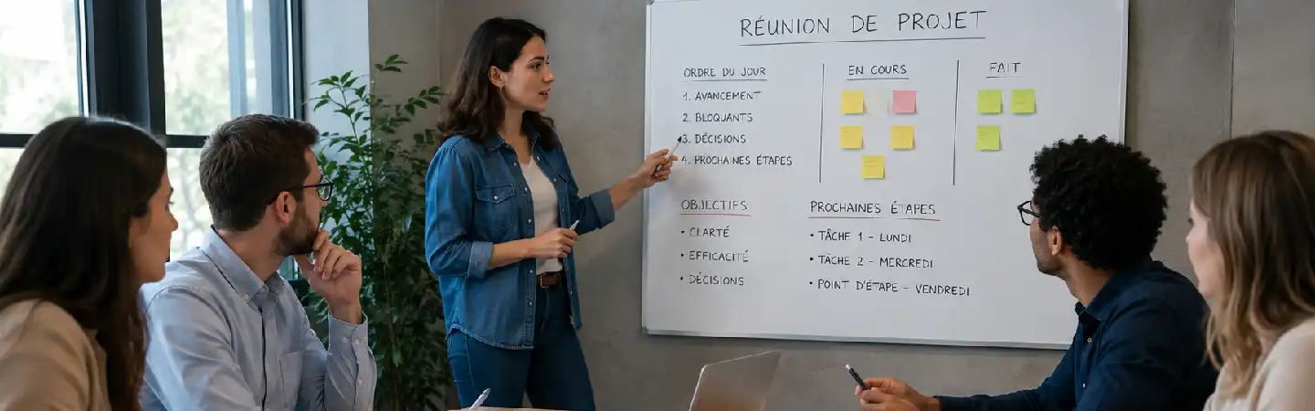comment organiser reunions de projet productives