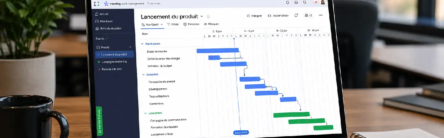 diagramme de gantt en ligne
