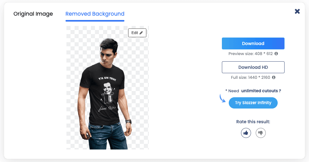image d'un homme avec un t-shirt noir sans fond