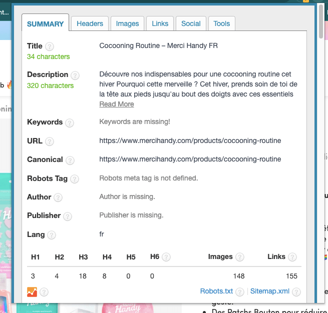extension chrome seo gratuite seo in 1 click
